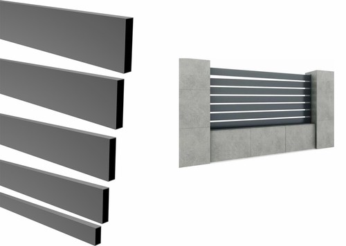 Aluminium zaun lamelle - aluminium, l:2500